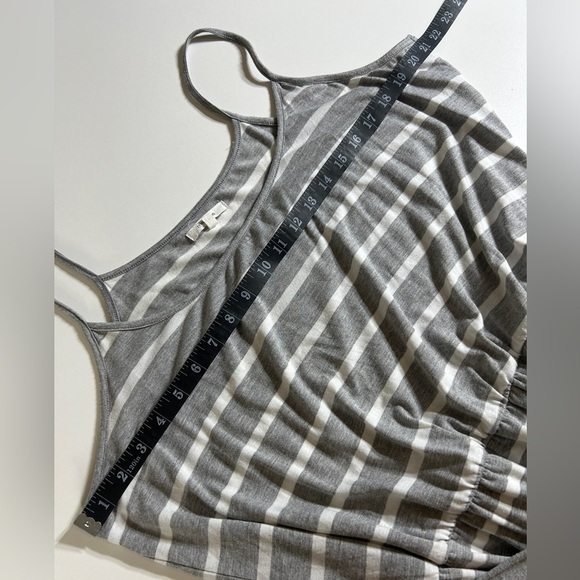 Maurices Stripe Tulip Hem Maxi Dress XXL gray and white - Picture 8 of 8